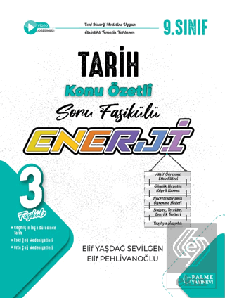 9. Sınıf Enerji Tarih Konu Özetli Soru Fasikülü (3 Fasikül)