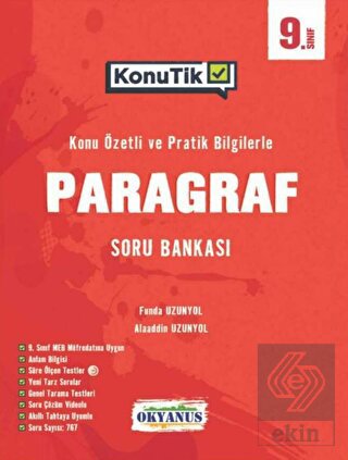 9. Sınıf KonuTik Paragraf Soru Bankası