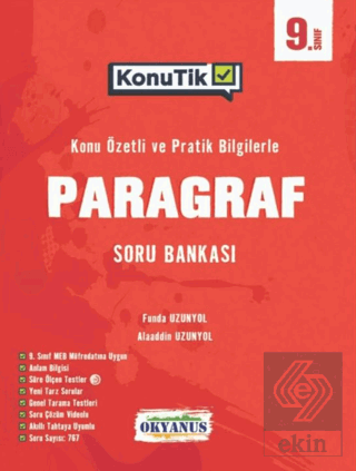 9. Sınıf KonuTik Paragraf Soru Bankası