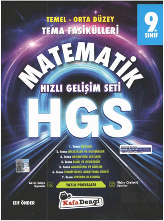 9. Sınıf Matematik HGS Tema Fasikülleri