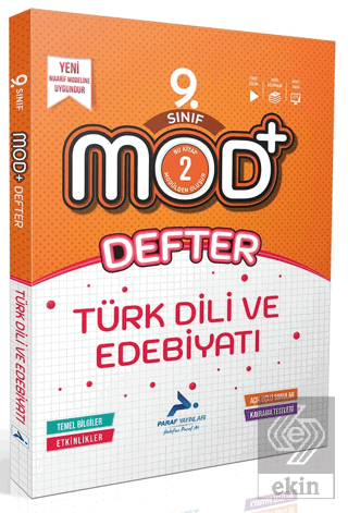 9. Sınıf Mod Türk Dili ve Edebiyatı Defter