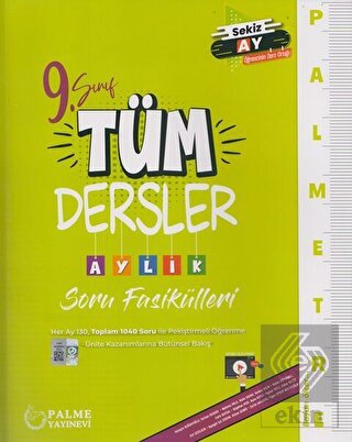 9. Sınıf Tüm Dersler Palmetre Aylık Çalışma Fasikü