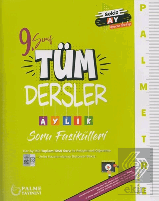 9. Sınıf Tüm Dersler Palmetre Aylık Çalışma Fasikü