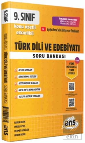 9. Sınıf Türk Dili ve Edebiyatı Etkinlikli Soru Bankası