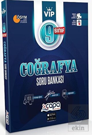 9. Sınıf VİP Coğrafya Soru Bankası Çapa Yayınları