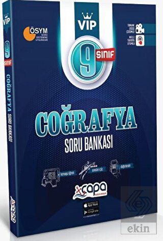 9. Sınıf VİP Coğrafya Soru Bankası Çapa Yayınları