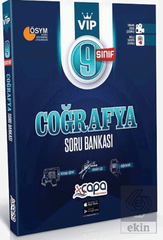 9. Sınıf VİP Coğrafya Soru Bankası Çapa Yayınları