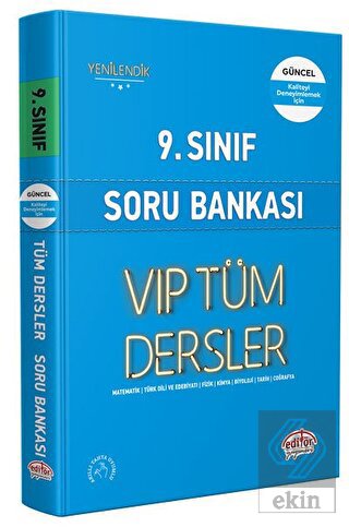 9. Sınıf VIP Tüm Dersler Konu Anlatımlı Mavi Kitap