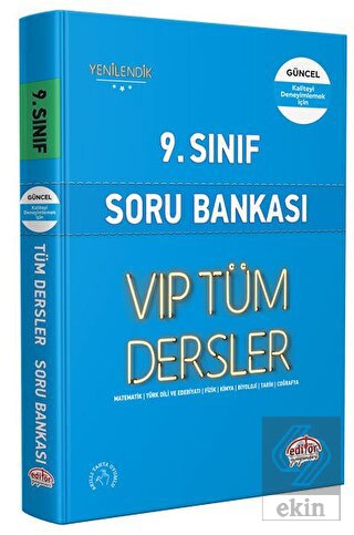 9. Sınıf VIP Tüm Dersler Konu Anlatımlı Mavi Kitap
