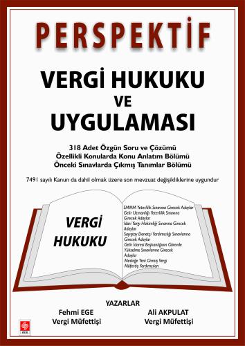 Perspektif Vergi Hukuku ve Uygulaması - Özgün Soru ve Çözümü-Konu Anlatım-Çıkmış Tanımlar Fehmi Ege
