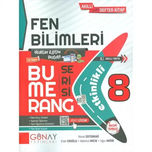 8.Sınıf Fen Bilimleri Etkinlikli Bumerang Serisi