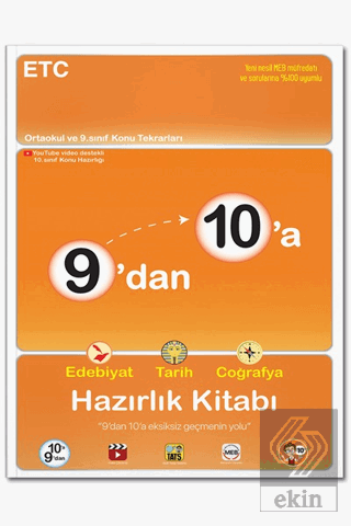 9'dan 10'a Edebiyat Tarih Coğrafya Hazırlık Kitabı