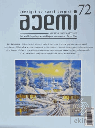 Acemi Edebiyat ve Sanat Dergisi Ocak Şubat Mart Sayı: 72 - 2025