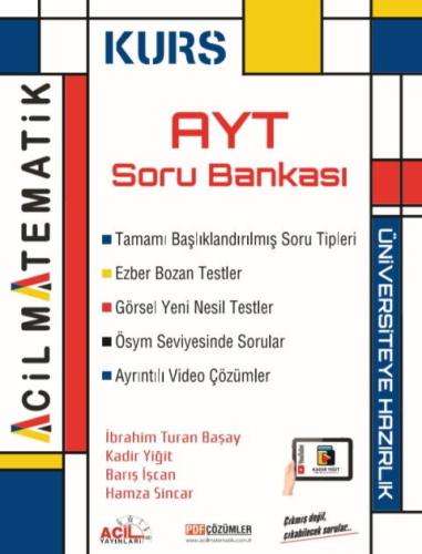 Acil Yayınları AYT Matematik KURS Soru Bankası