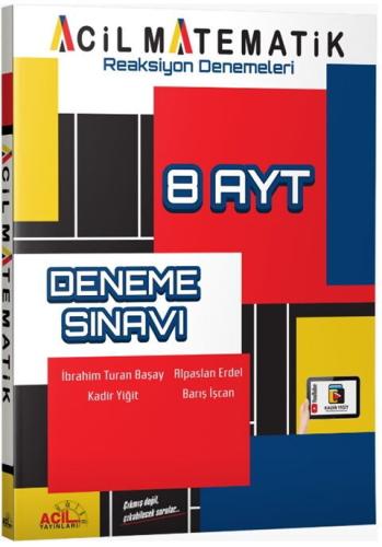 Acil Yayınları AYT Reaksiyon 8 li Denemeleri İbrahim Turan Başay Acil 
