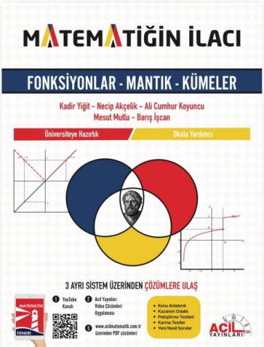 Acil Yayınları Matematiğin İlacı TYT Fonksiyonlar Mantık Kümeler