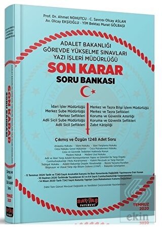 Adalet Bak. Görevde Yükselme Yazı İşleri Müd. Soru