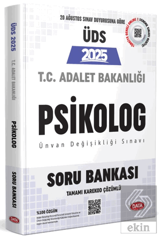 Adalet Bakanlığı ÜDS Psikolog Soru Bankası - Karekod Çözümlü