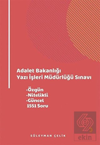 Adalet Bakanlığı Yazı İşleri Müdürlüğü Sınavı