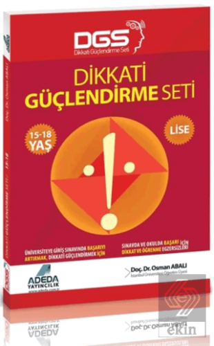 Adeda - DGS Dikkati Güçlendirme Seti Lise 15-18 Y