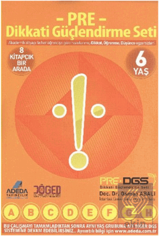 Adeda - PRE Dikkati Güçlendirme Seti Anasınıfı 6