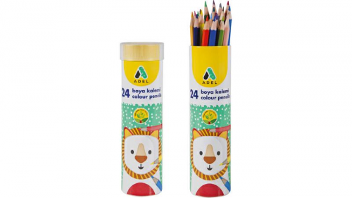 Adel Metal Tüp Boya Kalemi 24 Renk Tam Boy