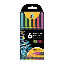 ADEL PRİME İNK FİNELİNER 6 LI NEON 0,4