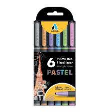ADEL PRİME İNK FİNELİNER 6 LI PASTEL 0,4