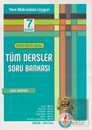 Adım Adım 7. Sınıf Tüm Dersler Soru Bankası