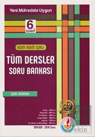 Adım Adım Işıklı 6. Sınıf Tüm Dersler Soru Bankası
