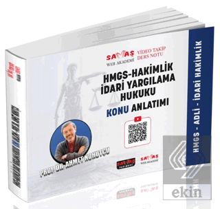 Adli-İdari Hakimlik HMGS İdari Yargılama Hukuku Konu Anlatımı Ahmet No