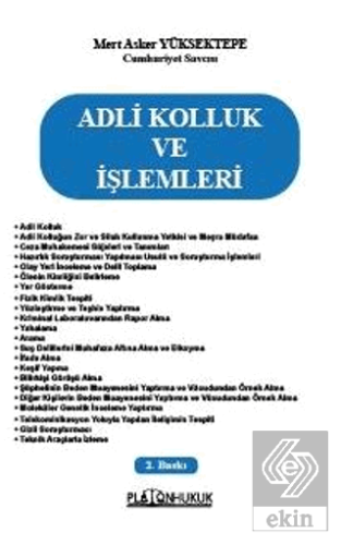 Adli Kolluk ve İşlemleri