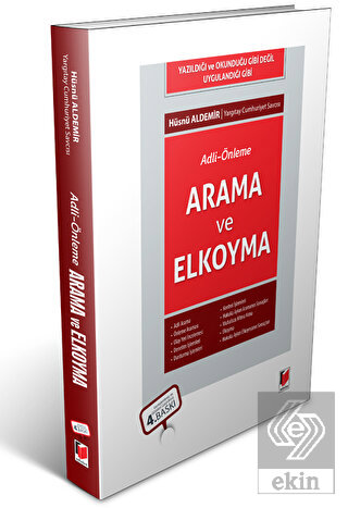 Adli - Önleme: Arama ve Elkoyma