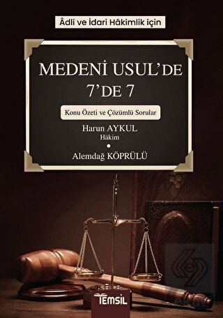 Adli ve İdari Hakimlik İçin Medeni Usul\'de 7\'de 7