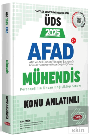 AFAD Mühendis-Mimar 2025 ÜDS Konu Anlatımlı