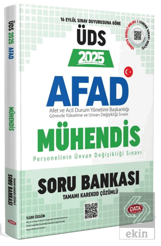 AFAD Mühendis-Mimar 2025 ÜDS Soru Bankası - Karekod Çözümlü