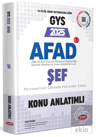AFAD Şef 2025 GYS Konu Anlatımlı