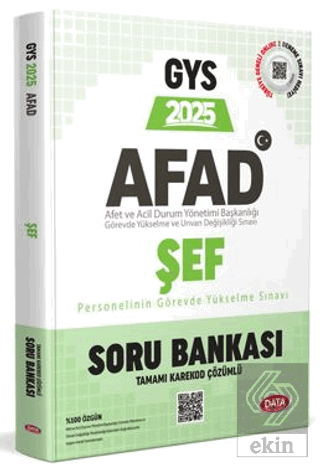 AFAD Şef GYS Soru Bankası - Karekod Çözümlü