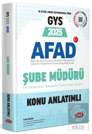 AFAD Şube Müdürü GYS Konu Anlatımlı