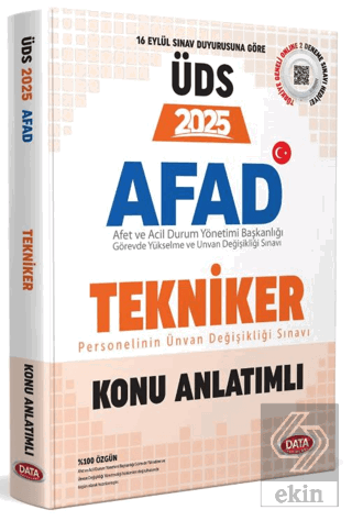 AFAD Tekniker 2025 ÜDS Konu Anlatımlı
