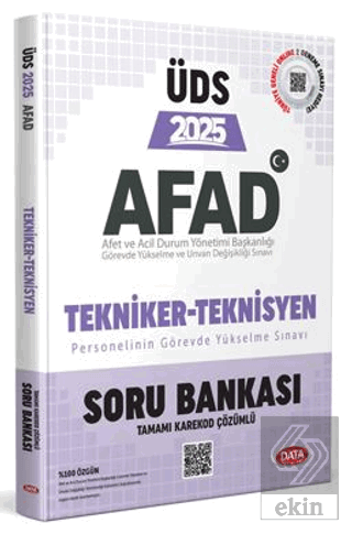 AFAD Tekniker - Teknisyen ÜDS Soru Bankası - Karekod Çözümlü