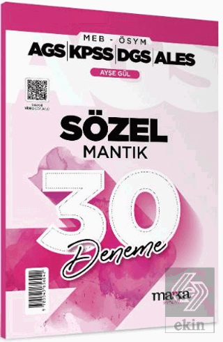 AGS KPSS DGS ALES Sözel Mantık 30 Deneme