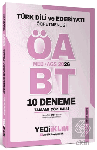 AGS ÖABT Türk Dili Ve Edebiyatı Öğretmenliği Tamamı Çözümlü 10 Deneme Sınavı