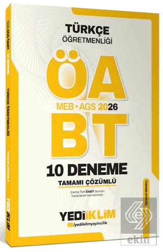 AGS ÖABT Türkçe Öğretmenliği Tamamı Çözümlü 10 Deneme Sınavı