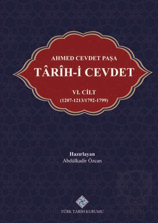 Ahmed Cevdet Paşa Tarih-i Cevdet VI. Cilt