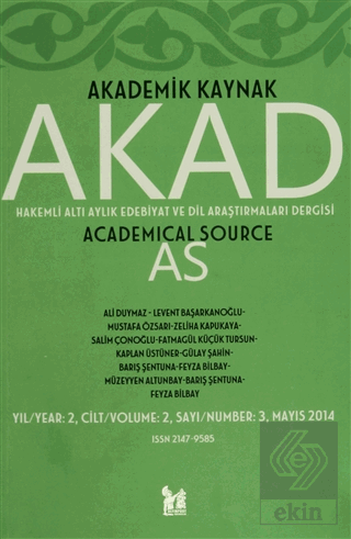 Akad Akademik Kaynak Dergisi Sayı: 3
