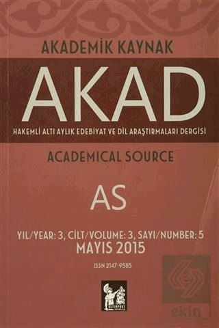 Akad Akademik Kaynak Dergisi Sayı: 5