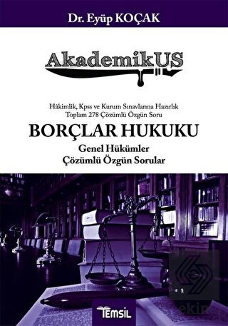 AkademikUS Borçlar Hukuku Genel Hükümler Çözümlü Ö