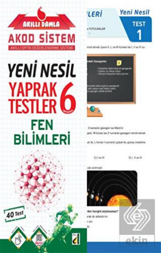 Akıllı Damla Fen Bilimleri Yeni Nesil Yaprak Testl