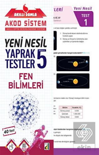 Akıllı Damla Fen Bilimleri Yeni Nesil Yaprak Testl